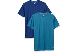 Amazon Essentials Koszulka Active Performance Tech Mężczyźni 2-pack Performance Tech T-shirt (2 w zestawie)