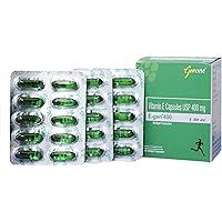 Genone E-Gen 400 Vitamin E Capsule for Glowing Face, Skin and Hair Nutrition (30 Capsules)