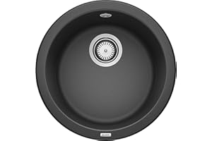 Blanco Rondo Silgranit PuraDur Kitchen Sink, Black, 511629