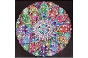VETPW 5D DIY Diamond Pasted Painting Kit, Mandala Fiore Pittura Diamante Kit Drill, Strass Fai da Te Ricamo a Punto Croce Arts Craft per Home Wall Decoration(30x30CM)