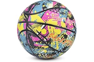 Sinarius Basket Ball Size 7 with Pump, Indoor Outdoor Basketball Kids Adults Use