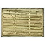 AVANTI TRENDSTORE - Larissa - 1x Recinto intrecciato in legno massiccio di pino, misura 180x120 cm (1) (1, 180x120 cm)