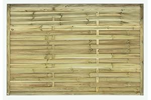 AVANTI TRENDSTORE - Larissa - 1x Recinto intrecciato in legno massiccio di pino, misura 180x120 cm (1) (1, 180x120 cm)