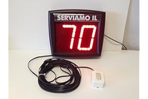 IMPRETECH INTERNATIONAL GROUP Eliminacode Gestione code (Led Rosso) tasto con filo