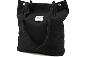 Captain Blues Cord Tasche Damen, Umhängetasche Cord, Große Cord Tasche, Kord Handtasche Shopper für School, Alltag, Büro, Einkaufen und Reisen