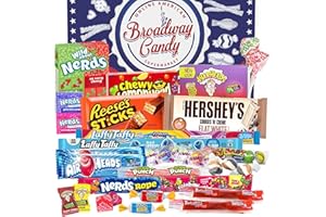 Broadway Candy Bonbons Américains Coffret Cadeau – Lot de Bonbons au Chocolat pour Enfants et Adultes –Bonbons Anniversaire, Noël, Thanksgiving, Bonbons Halloween – Assortiment Bonbons
