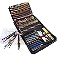 Quer Colouring Drawing Pencils, 72 Piece Art Set Include Coloured Pencils, Sketching Pencils, Graphite, Charcoal Pencil, Ideal for Beginners Kids Adults Drawing, Colouring