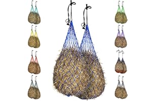 'Majestic Ally Hay Net, Set of 2, Length - 54, Holes 3''x3'' for Horses'