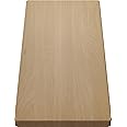 BLANCO 218313 Wooden Chopping Board in Solid Beech, Matching Sink, Accessories for the Kitchen Sink, Beech Wood, 546 x 266 x 34 mm