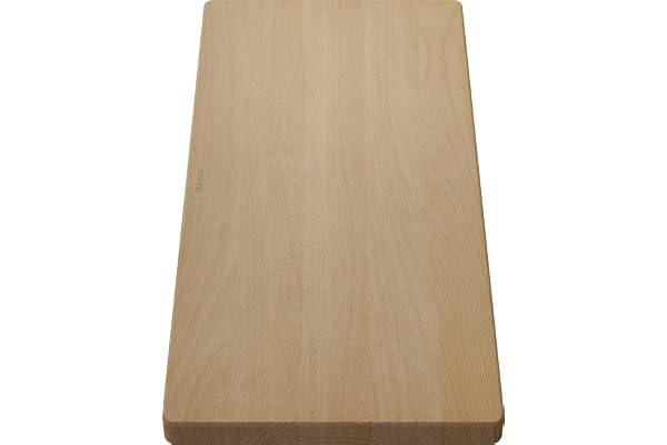 BLANCO 218313 Planche à Découper en Bois de Hêtre Massif, Convient pour Évier, Accessoire pour L’évier dans La Cuisine, 546 x 266 x 34 mm