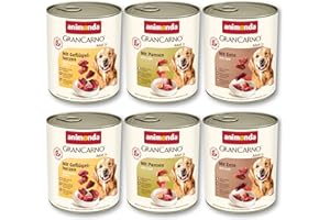 GranCarno Nourriture Humide pour Chien Deftige Variation (6 x 800 g), Nourriture Humide pour Chien sans céréales ni Sucre, pour Chiens Adultes, avec ingrédients charnus Frais