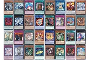GECO Yu-Gi-Oh! Karty - Rzadki zestaw - 30 różnych Yu-Gi-Oh! Rzadkie karty - angielski
