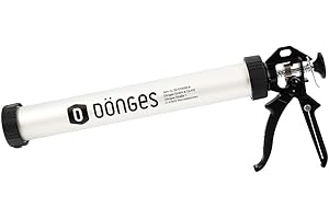Dönges Pistola professionale per cartucce da 600 ml in alluminio per sacchetti e cartucce, pressa per cartucce adesive e sigillanti