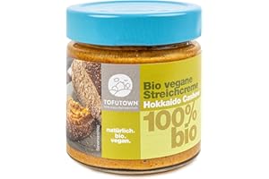 TofuTown Bio Veganer Brotaufstrich Streichcreme Hokkaido Cashew – 6x180g Vorratspack, 100% Bio, Made in Germany, Ohne Künstliche Zusatzstoffe, Ungekühlt haltbar, Vegane Aufstriche Veggie