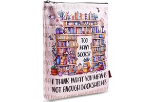 LParkin Pochette imperméable pour les amateurs de livres pour femme, cadeau de bibliothécaire, cadeau de bibliothèque amusant, pochette en tissu