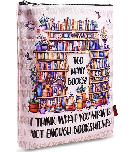 NETILGEN Buchhülle Mit Dackel-Motiv - Waschbarer Bücherschutz Mit Reißverschluss