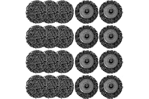 Merryland Strip Disc 50mm Paint Rust for Die Grinder, 50 mm Black Removal Disc 20 Pieces, Strip Wheel Stripping Wheel Cleaning Disc INOX Stainless Steel Iron Universal 2inch, DGTA020C2