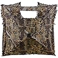AUSCAMOTEK Pop Up Ground Blind for Deer Duck Turkey Hunting Portable Quick Setup Lightweight Green/Brown/Dry Grass Ground Peg Included