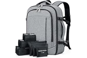 Lekespring Mochila Cabina Avion 40x20x25 (20L) | Unisex con Compartimento Húmedo - Maletas con 6 Bolsas Organizadoras - Negoc