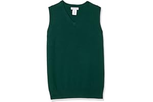 Amazon Essentials Jungen Pulloverweste aus Baumwolle mit V-Ausschnitt, Uniform