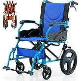 Mobiclinic&reg;, Wheelchair, Folding, Lightweight, Two Brake Systems, Backrest, Aluminium, Folding Footrest, Pyramid Model, Small