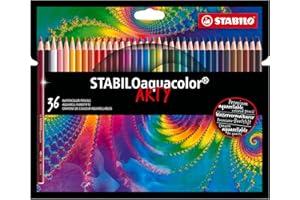 Stabilo STABILOaquacolor - Matita colorata acquarellabile - ARTY - Astuccio da 36 - Colori assortiti