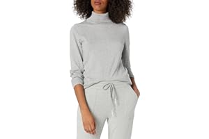 Amazon Essentials Jersey de Cuello Vuelto, Manga Larga, Ligero y de Ajuste Clásico (Disponible en Tallas Grandes) Mujer