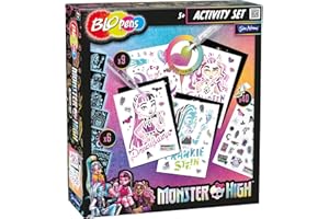 Blopens John Adams Monster High Colouring Activity Set: Arts and Craft Kit, Create Amazing Airbrush Pictures of Monster High Characters, for Ages 5+