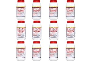 HOMRY CAG Chemical 12 kg Soda Caustica A Scaglie per Uso Industriale E Domestico per Sverniciare sturare sturatutto