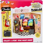MGA's Miniverse Real Music Record Shop - Set construction Record Store | Fender Guitar &amp; Accessories, Display Stand, Signs, P