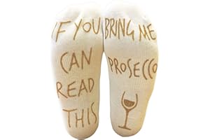 BRING ME SOCKS 'If You Can Read This Bring Me Prosecco' Funny Ankle Socks - Perfect Wine Lover Gift for women