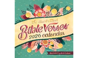 Illustrated Bible Verses Wall Calendar 2026