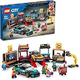 LEGO&reg; City Ara&ccedil; Modifiye At&ouml;lyesi 60389-6 Yaş ve &Uuml;zeri &Ccedil;ocuklar i&ccedil;in 2 Kişiselleştirilebilir Araba İ&ccedil;eren Oyuncak Yapım Seti 