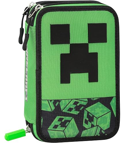 Agenda Scolaire Minecraft 12 Mois - Couverture Rembourrée, 320 Pages Couleurs, Pour Enfants/ados