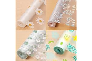 2 Roll (45cm X 125cm) Kitchen Mats for Shelves Shelf Drawer Liners Wardrobe Cupboard Anti-Slip Super Strong Eva Bathroom Cabinet Placemat Sheets Fridge Table Transparent Sheet Roll Cloth