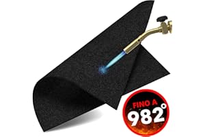 EVOCAMP tappetino ignifugo 30x30 cm, tappeto saldatura, coperta ignifuga antincendio, telo ignifugo, tappeto per barbecue, coperta antifiamma, tappetino da lavoro, resiste fino a 982 °C