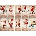 Edition Colibri Lustige Weihnachtskarten - 15 Stück Mit 5 Weihnachtspulli-Motiven Im Retro-Design