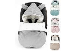 BABEES Coprigambe invernale per neonato, invernale, caldo, coprigambe per bambini, sacco nanna per passeggino, culla per tutto l'anno