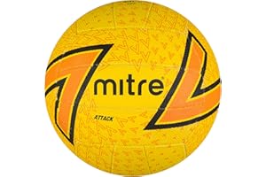 Mitre Attack Ballon de Netball | Modèle Populaire | Design interactif | Toucher Doux