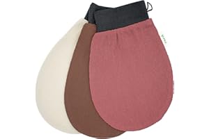 PureXT 3 Exfoliating Gloves - Kessa Hammam Body Scrubber - Fake Tan Remover Exfoliator Mitts (Mixed)