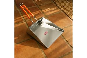 Kitchen Expert Stainless Steel Supdi 1Pc Steel Dustpan Garbage Picker Tray Floor & Kitchen Cleaning Dustpan Dust/Dirt/Waste Collector for Home & Office Use