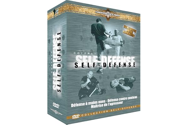 Coffret Self-Défense:<br>
DVD 1 - Défense contre couteau<br>
DVD 2 - Techniques en situations des Forces de l'ordre<br>
DVD 3 - Boxe de rue