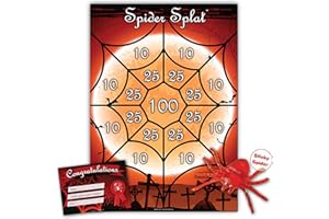 UKPG Halloween Party Game – SPIDER SPLAT | Unlimited Players | Winner Certificate | XL Poster Included for Halloween Party, Halloween Decoration, Halloween Party Supplies, Halloween Games