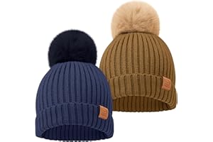 KeaBabies 2-Pack Bambino Berretto Ragazza, Ragazzi - Dolce Neonato Berretto, Morbido e Confortevole Ragazzi, Bambino Berretto Ragazzo, Berretto Invernale Bambino, Berretto Bambini Autunno