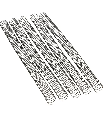 Spirales Métalliques DHP 5:1 12mm Noir - Boîte De 25 Pour Reliure