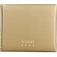 Mahavir Guest Book - Hard Bound - Medium Size (18cm x 22cm) - Landscape Opening - 144 Pages - Acrylic Coated Cover Material - (Gold)