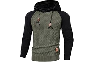 TARAINYA Felpa Uomo Maglione Cappuccio Manica Lunga Sweatshirt Casual Hoodies Coulisse