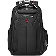 WENGER 17.5" ScanSmart Laptop Backpack, 30 Litres, Black, Swiss Designed-blend of style & function, 612014