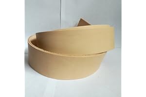 Schachenmayr since 1822 Courroie en cuir vierge - Tannage végétal naturel - Poinçonnable - Longueur : 135 cm - Largeur : 4 cm - Épaisseur du cuir : 3,5 mm