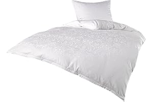 Bettwaesche-mit-Stil Mako Satin Damast Bettwäsche Ornament - viele Größen (135 cm x 200 + 80 cm x 80 cm)